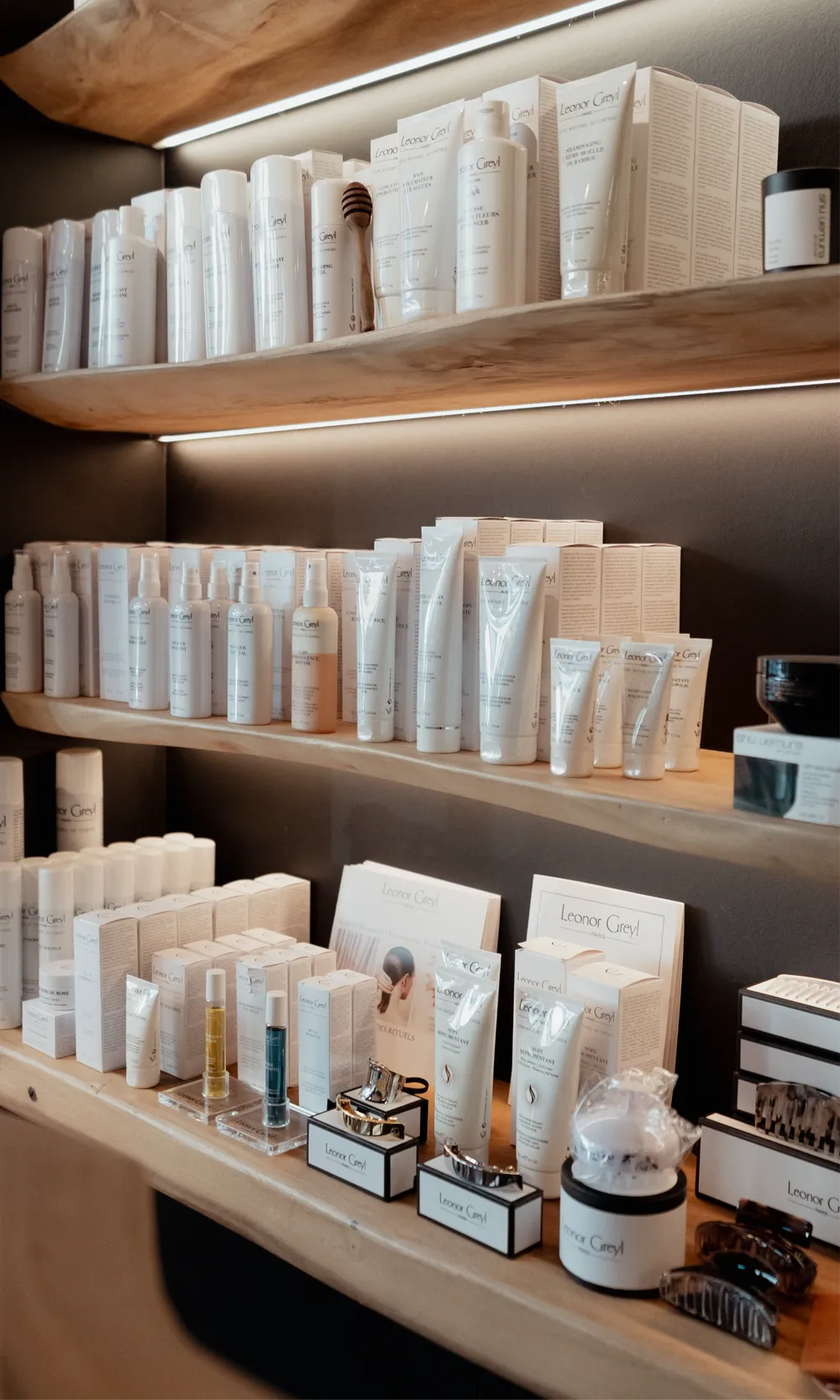 Verzorgingsproducten in het salon